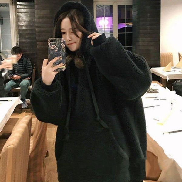 women's hoodies & sweatshirts women large size clothing velvet hoodie coat, Black
women's hoodies & sweatshirts women large size clothing velvet hoodie coat, Black