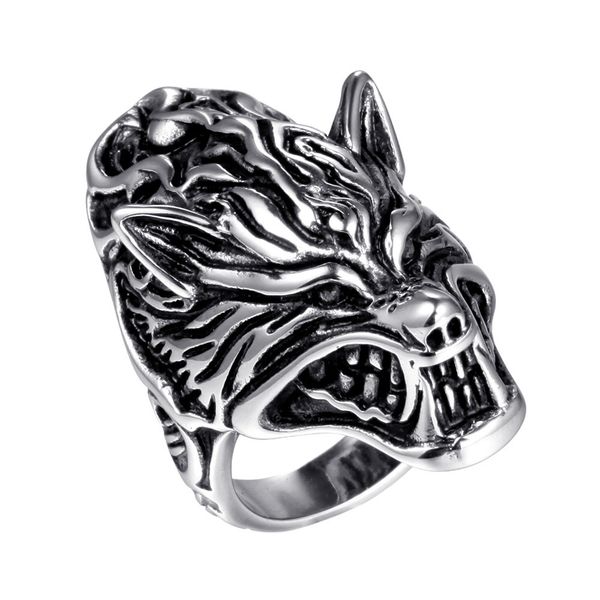 delicate ring baqifei dragon head casting animal titanium steel blackening for men, Silver
delicate ring baqifei dragon head casting animal titanium steel blackening for men, Silver