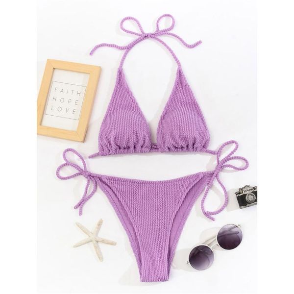 women's swimwear 7 colors wrinkled halter bikini female swimsuit women two-pieces set bather bathing suit swim lady y3280, White;black
women's swimwear 7 colors wrinkled halter bikini female swimsuit women two-pieces set bather bathing suit swim lady y3280, White;black