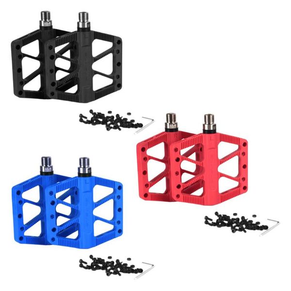 bike pedals mountain nylon steel non-slip 9/16in bicycle platform flat for road mtb cycling parts
bike pedals mountain nylon steel non-slip 9/16in bicycle platform flat for road mtb cycling parts