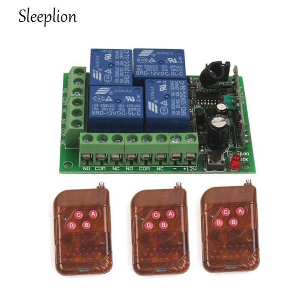 sleeplion dc 12v 4ch relay on/off rf wireless remote control switch 2 transmitter receiver 315mhz/433mhz
sleeplion dc 12v 4ch relay on/off rf wireless remote control switch 2 transmitter receiver 315mhz/433mhz
