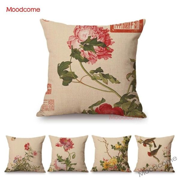 cushion/decorative pillow traditional chinese ink painting peony rose flower floral birds art castiglione famous throw case cushion cover
cushion/decorative pillow traditional chinese ink painting peony rose flower floral birds art castiglione famous throw case cushion cover