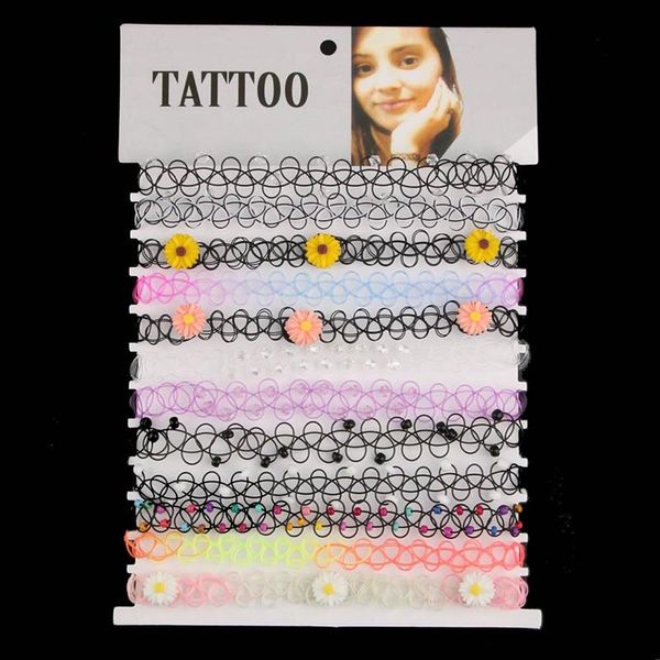 chokers 12pcs/set fish line tattoo rainbow vintage flower girls stretch gothic punk elastic collares women jewelry, Golden;silver
chokers 12pcs/set fish line tattoo rainbow vintage flower girls stretch gothic punk elastic collares women jewelry, Golden;silver