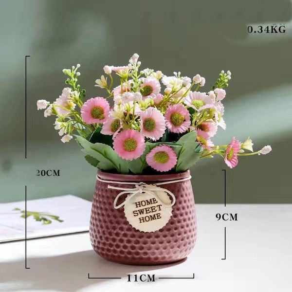 decorative flowers & wreaths artificial flower plant rose potted bonsai w/ pot office garden deskornament decor for home
decorative flowers & wreaths artificial flower plant rose potted bonsai w/ pot office garden deskornament decor for home