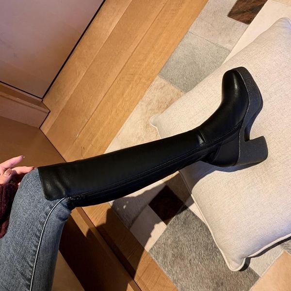 boots 2021 winter women fashion long super high heel platform thick zipper knee casual black size 34-40
boots 2021 winter women fashion long super high heel platform thick zipper knee casual black size 34-40