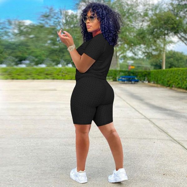 women's tracksuits sportswear jogging pants suit summer clothing two-piece trousers bicycle shorts, Gray
women's tracksuits sportswear jogging pants suit summer clothing two-piece trousers bicycle shorts, Gray