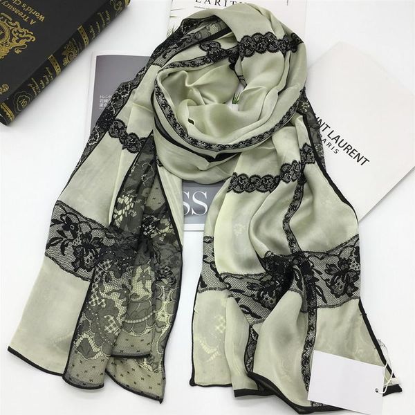 new style double layer design print lace size 180cm - 65cm 100% silk material long scarves shawl silk scarf for women, Blue;gray
new style double layer design print lace size 180cm - 65cm 100% silk material long scarves shawl silk scarf for women, Blue;gray