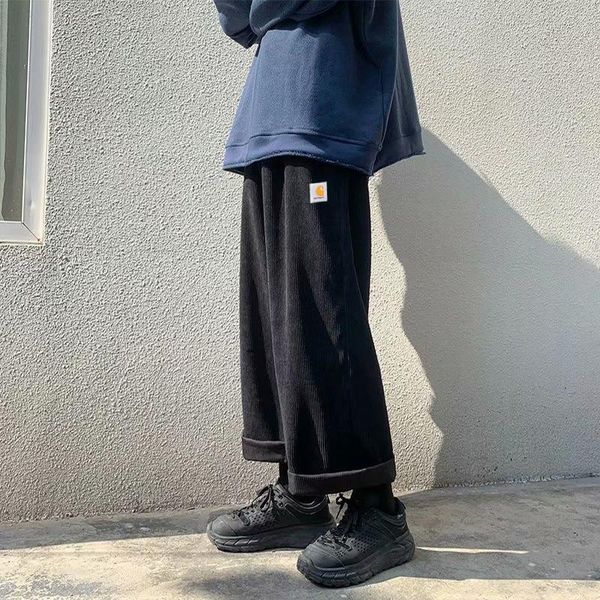 men's pants 2021 corduroy loose large size straight black casual fashion wide leg
men's pants 2021 corduroy loose large size straight black casual fashion wide leg