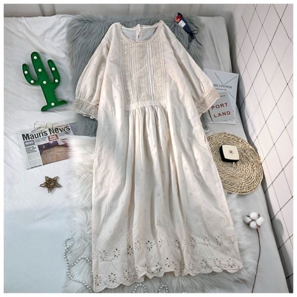 summer japanese-style cotton hook flower lace embroidery dress solid color cotton female dress 210316, Black;gray
summer japanese-style cotton hook flower lace embroidery dress solid color cotton female dress 210316, Black;gray
