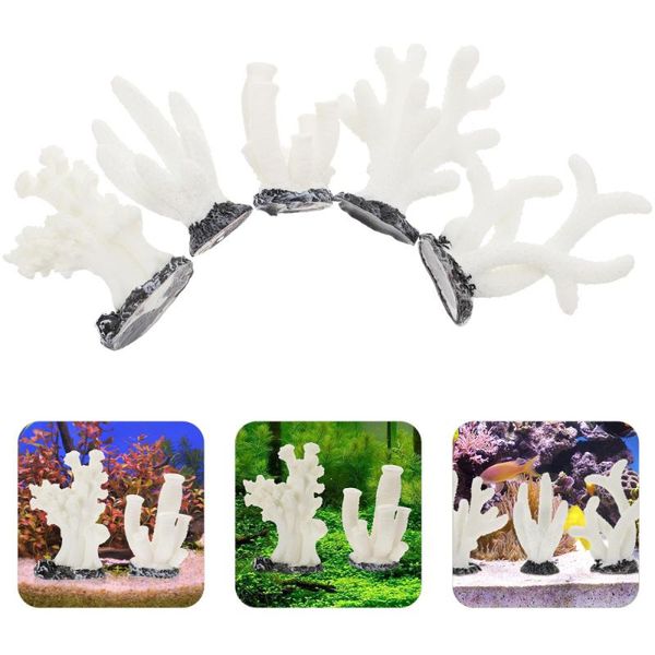 decorations 5pcs fish tank landscaping ornament lifelike resin coral decor black white
decorations 5pcs fish tank landscaping ornament lifelike resin coral decor black white