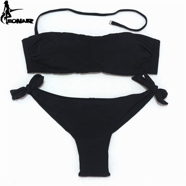 eonar bikini solid women swimsuit brazilian cut bottom bikini set push up swimwear femme bathing suits sport beach wear, White;black
eonar bikini solid women swimsuit brazilian cut bottom bikini set push up swimwear femme bathing suits sport beach wear, White;black