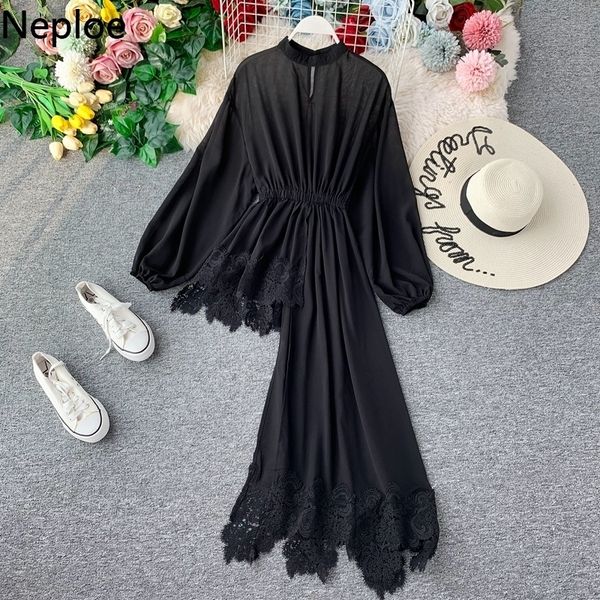 neploe stand collar irregular design blouse women hollow out lace patchwork chiffon shirt lantern long sleeve blusas 48972 210225, White
neploe stand collar irregular design blouse women hollow out lace patchwork chiffon shirt lantern long sleeve blusas 48972 210225, White
