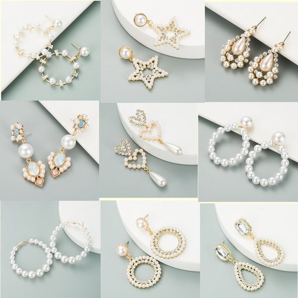 fashion gold pearl earrings for women simple big dangle drop earring female fashion big circle jewelry party gifts, Golden
fashion gold pearl earrings for women simple big dangle drop earring female fashion big circle jewelry party gifts, Golden