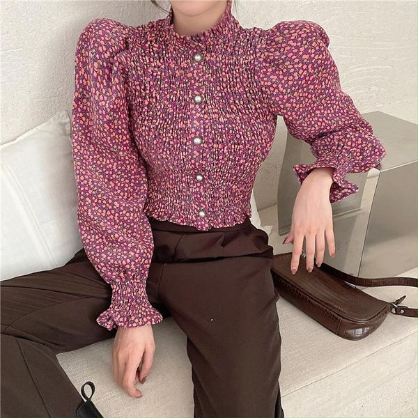 women's blouses & shirts woman long puff sleeve o-neck solid single-breasted vintage autumn or spring elegant french chic clothes, White
women's blouses & shirts woman long puff sleeve o-neck solid single-breasted vintage autumn or spring elegant french chic clothes, White