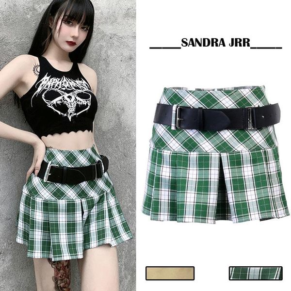 2021 spring summer new plaid skirt high waist school uniform skirts for girls belt decoration mini a line skirts, Black
2021 spring summer new plaid skirt high waist school uniform skirts for girls belt decoration mini a line skirts, Black