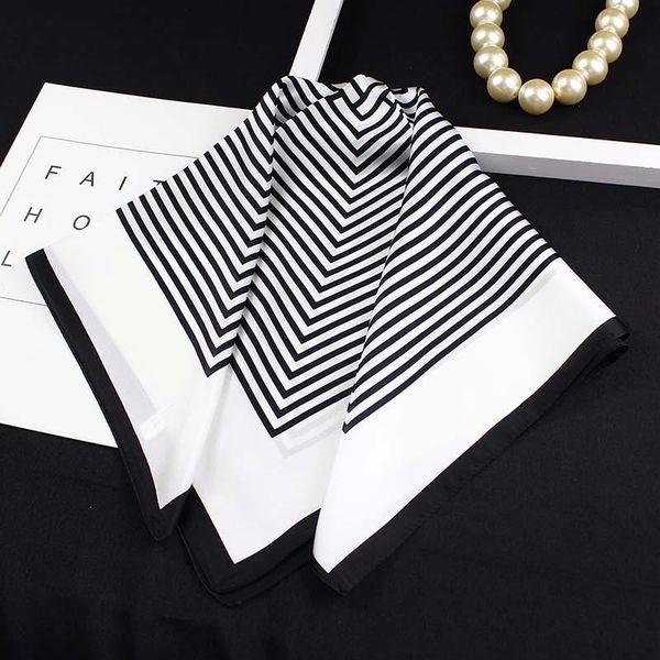 scarves nordic style simple stripe silk small square. korean ins scarves. professional scarf, Blue;gray
scarves nordic style simple stripe silk small square. korean ins scarves. professional scarf, Blue;gray