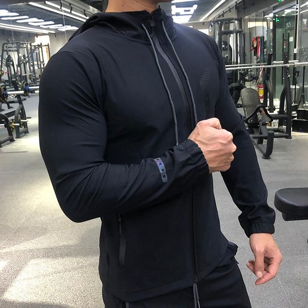 running jackets autumn winter windbreaker jacket men sport fitness gym hoodie outdoor windproof coat cycling sportswear male, Black;red
running jackets autumn winter windbreaker jacket men sport fitness gym hoodie outdoor windproof coat cycling sportswear male, Black;red