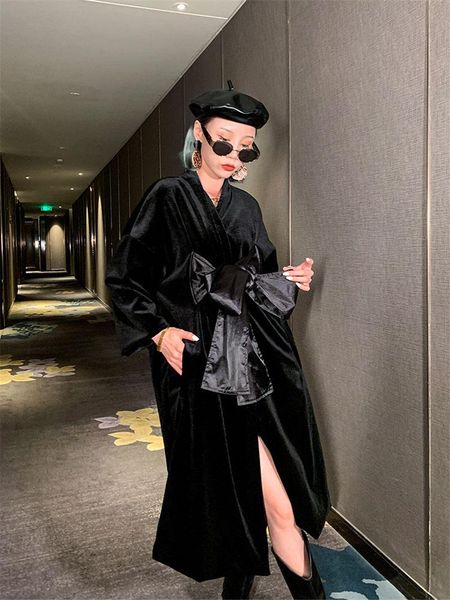 women's jackets 2021 spring autumn coat women slim gold velvet jacket v-neck long strappy bowknot female trend windbreaker outerwear m9, Black;brown
women's jackets 2021 spring autumn coat women slim gold velvet jacket v-neck long strappy bowknot female trend windbreaker outerwear m9, Black;brown