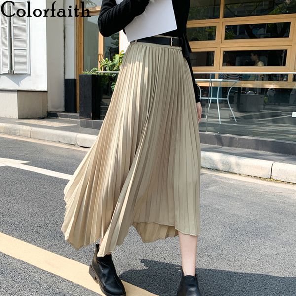 colorfith 2021 womens skirts fll winter irregulr csul midi pleted fshionble flred high wist with belt skirts sk125, Black
colorfith 2021 womens skirts fll winter irregulr csul midi pleted fshionble flred high wist with belt skirts sk125, Black