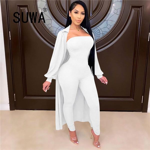 women's tracksuits women solid cotton ribbed two piece set full sleeve extra long cardigan coat stretchy strapless jumpsuit fashion sui, Gray
women's tracksuits women solid cotton ribbed two piece set full sleeve extra long cardigan coat stretchy strapless jumpsuit fashion sui, Gray