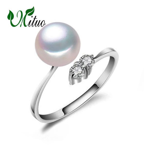 cluster rings mituo engagement ring pearl jewelry for women semi round beads fine brand with box, Golden;silver
cluster rings mituo engagement ring pearl jewelry for women semi round beads fine brand with box, Golden;silver