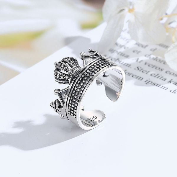 factory wholesale pure silver female fashion personality taiyin crown opening adjustable ring lovers cool wind hea/rtsch/rome
factory wholesale pure silver female fashion personality taiyin crown opening adjustable ring lovers cool wind hea/rtsch/rome