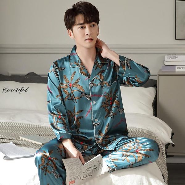 spring pajama man satin silk sleepwear long sleeve pajamas sets cartoon pajamas for men lounge homewear plus size men's clothing, Black;brown
spring pajama man satin silk sleepwear long sleeve pajamas sets cartoon pajamas for men lounge homewear plus size men's clothing, Black;brown