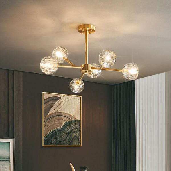 new led crystal chandelier modern for living room loft dining golden luxury copper molecular ceiling pendant lamp bedroom light
new led crystal chandelier modern for living room loft dining golden luxury copper molecular ceiling pendant lamp bedroom light