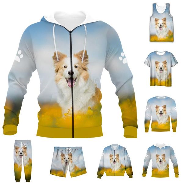 men's tracksuits funny 3d full print animal border collie t-shirt/sweatshirt/zip hoodies/thin jacket/pants four seasons casual suit v47, Gray
men's tracksuits funny 3d full print animal border collie t-shirt/sweatshirt/zip hoodies/thin jacket/pants four seasons casual suit v47, Gray