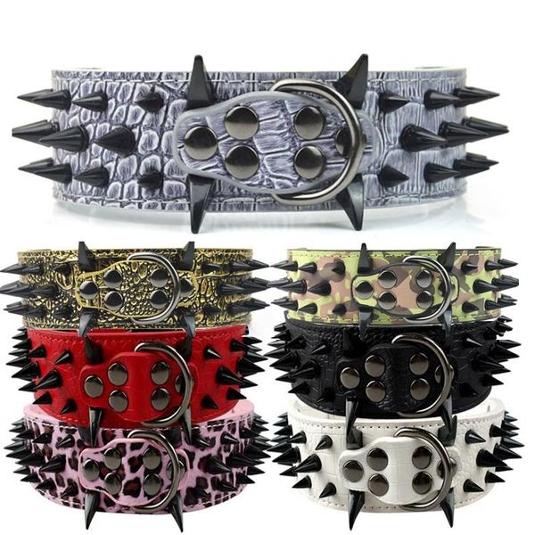 5cm width spike studded dog collars pu leather pet collar round spikes studded dog collars for small medium dogs 7 colors 4 size
5cm width spike studded dog collars pu leather pet collar round spikes studded dog collars for small medium dogs 7 colors 4 size