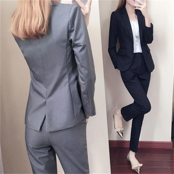 women's career suits ladies spring new fashion wave of female temperament korean tx51 rhtr, White;black
women's career suits ladies spring new fashion wave of female temperament korean tx51 rhtr, White;black