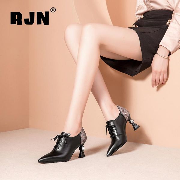 dress shoes rjn fashion women pumps back bling decoration toe unique strange style heel pointed lace-up lady for work ro61, Black
dress shoes rjn fashion women pumps back bling decoration toe unique strange style heel pointed lace-up lady for work ro61, Black