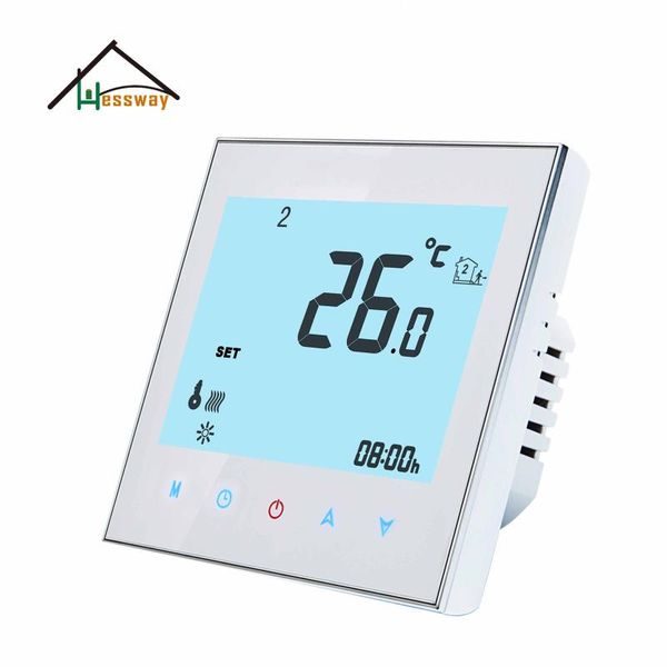 smart home control hessway 24v,95-240vac 2p heat cool temp thermostat for 0-10v proportion output
smart home control hessway 24v,95-240vac 2p heat cool temp thermostat for 0-10v proportion output