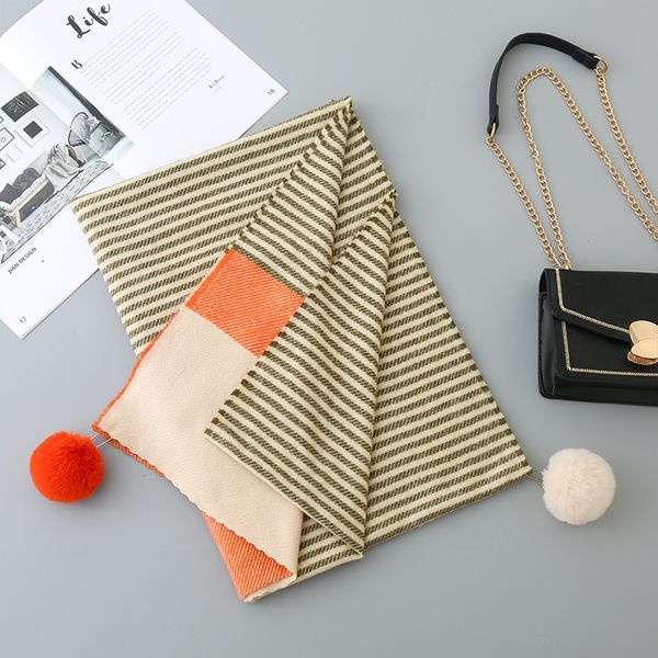 autumn and winter new womens scarf striped scarf hanging ball knitted warm scarf thickened wholesale, Blue;gray
autumn and winter new womens scarf striped scarf hanging ball knitted warm scarf thickened wholesale, Blue;gray