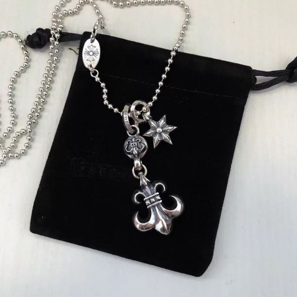 factory wholesale s925 silver croquet scout flower necklace lovers classic fashion worn out men's personalized pendant hea/rtsch/rome
factory wholesale s925 silver croquet scout flower necklace lovers classic fashion worn out men's personalized pendant hea/rtsch/rome