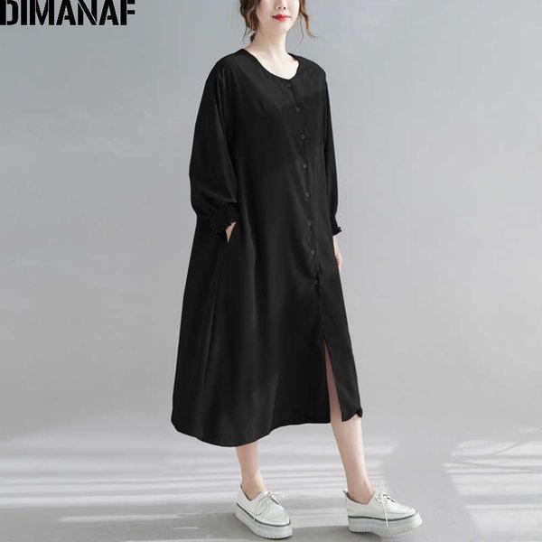 plus size women dress shirt button cardigan long sleeve sundress elegant office lady vestidos loose summer clothing 210531, Black;gray
plus size women dress shirt button cardigan long sleeve sundress elegant office lady vestidos loose summer clothing 210531, Black;gray