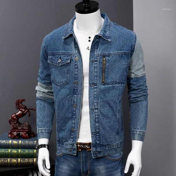 jacket fashion patchwork denim men casual loose blue cargo coat men's jackets, Black;brown
jacket fashion patchwork denim men casual loose blue cargo coat men's jackets, Black;brown
