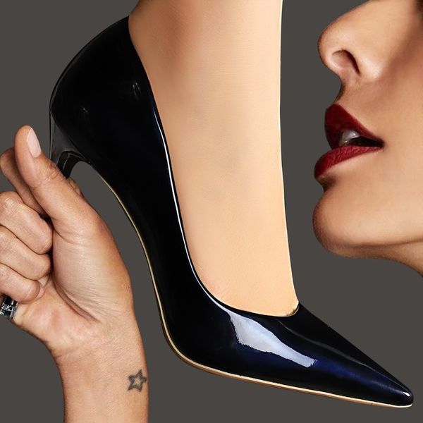dress shoes women's single metal-heel shiny patent leather asakuchi pointy nightclub crystal rainbow high heels hk8q, Black
dress shoes women's single metal-heel shiny patent leather asakuchi pointy nightclub crystal rainbow high heels hk8q, Black