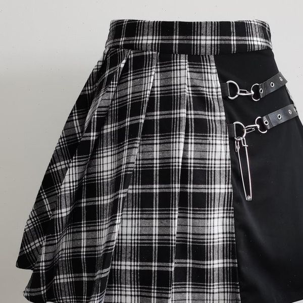 2020 new fashion female women mini skirts casual basic all match plaid vintage irregular high waist college wind skirt, Black
2020 new fashion female women mini skirts casual basic all match plaid vintage irregular high waist college wind skirt, Black