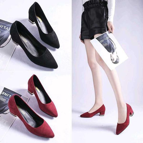 dress shoes suede high heels pointed pumps women spring autumn woman fashion shallow square office slip-on wedding ladies shoe, Black
dress shoes suede high heels pointed pumps women spring autumn woman fashion shallow square office slip-on wedding ladies shoe, Black