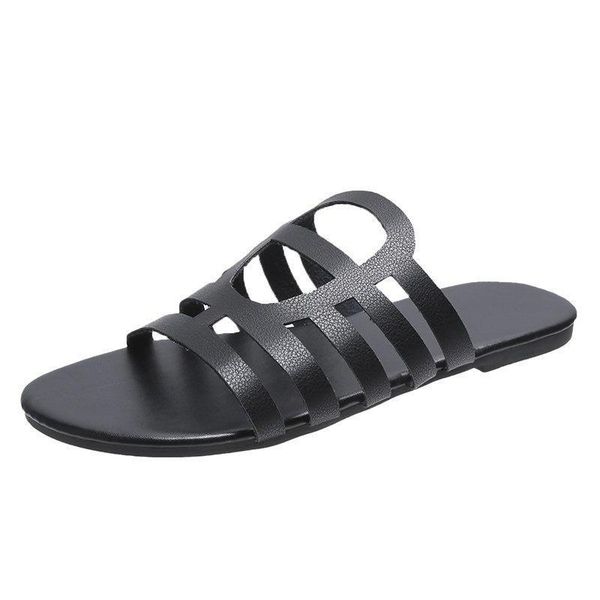 slippers 2021 summer woman sandals slip on open toe beach footwear fashion flat slides female pu leather comfort, Black
slippers 2021 summer woman sandals slip on open toe beach footwear fashion flat slides female pu leather comfort, Black