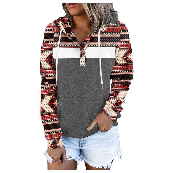 women's hoodies & sweatshirts harajuku hoodie women streetwear pullover button drawstring pocket casual long-sleeved stitching printed, Black
women's hoodies & sweatshirts harajuku hoodie women streetwear pullover button drawstring pocket casual long-sleeved stitching printed, Black