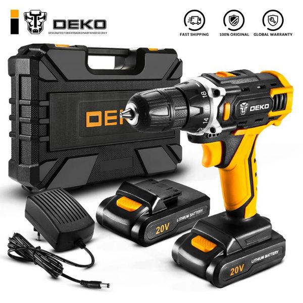 professiona electric drills deko sharker 20v cordless drill with 2 lithium-ion battery strong bmc box screwdriver mini wireless power driver
professiona electric drills deko sharker 20v cordless drill with 2 lithium-ion battery strong bmc box screwdriver mini wireless power driver