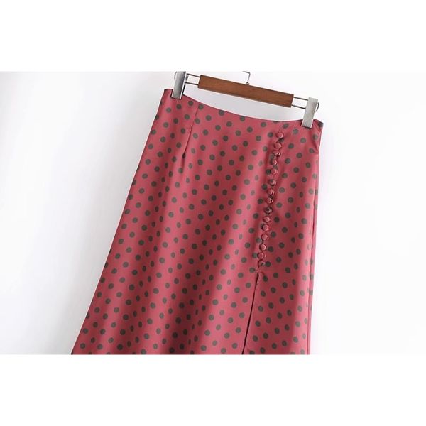 new 2021 dots split skirt women summer skirts mbhq, Black 
new 2021 dots split skirt women summer skirts mbhq, Black