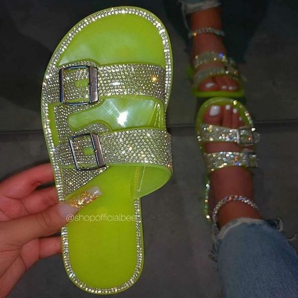 slippers fashion double belt rhinestone shoes women summer slides claquette chausson femme crystal sandalen scarpe donna estive, Black
slippers fashion double belt rhinestone shoes women summer slides claquette chausson femme crystal sandalen scarpe donna estive, Black