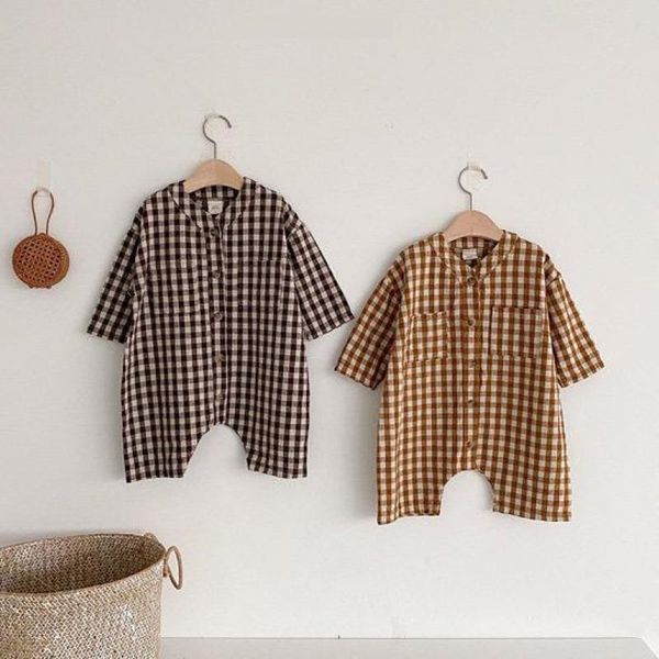 newborn baby girl boy clothes new autumn long sleeve plaid romper baby girl boy cotton soft jumpsuit overall outfits 210317, Blue
newborn baby girl boy clothes new autumn long sleeve plaid romper baby girl boy cotton soft jumpsuit overall outfits 210317, Blue