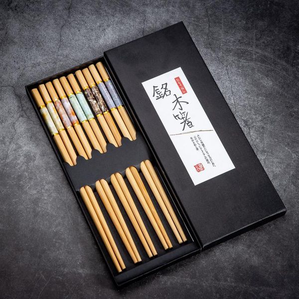 chopsticks products wooden 5 pairs of chopstick holder combination gift box set bamboo sticks
chopsticks products wooden 5 pairs of chopstick holder combination gift box set bamboo sticks