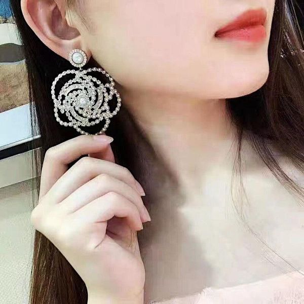 stud trendy design crystal pearl flower earring jewelry for women party wedding, Golden;silver
stud trendy design crystal pearl flower earring jewelry for women party wedding, Golden;silver