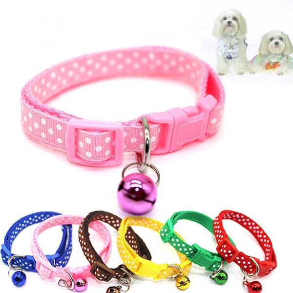 cat collars & leads 1pc adjustable dot printed little dog puppy pets supplies with bell 4 colors
cat collars & leads 1pc adjustable dot printed little dog puppy pets supplies with bell 4 colors
