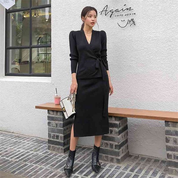 winter knitting 2 piece set korean ladies long sleeve v neck and long sweater skirt warm party suit for women clothing 210602, White
winter knitting 2 piece set korean ladies long sleeve v neck and long sweater skirt warm party suit for women clothing 210602, White